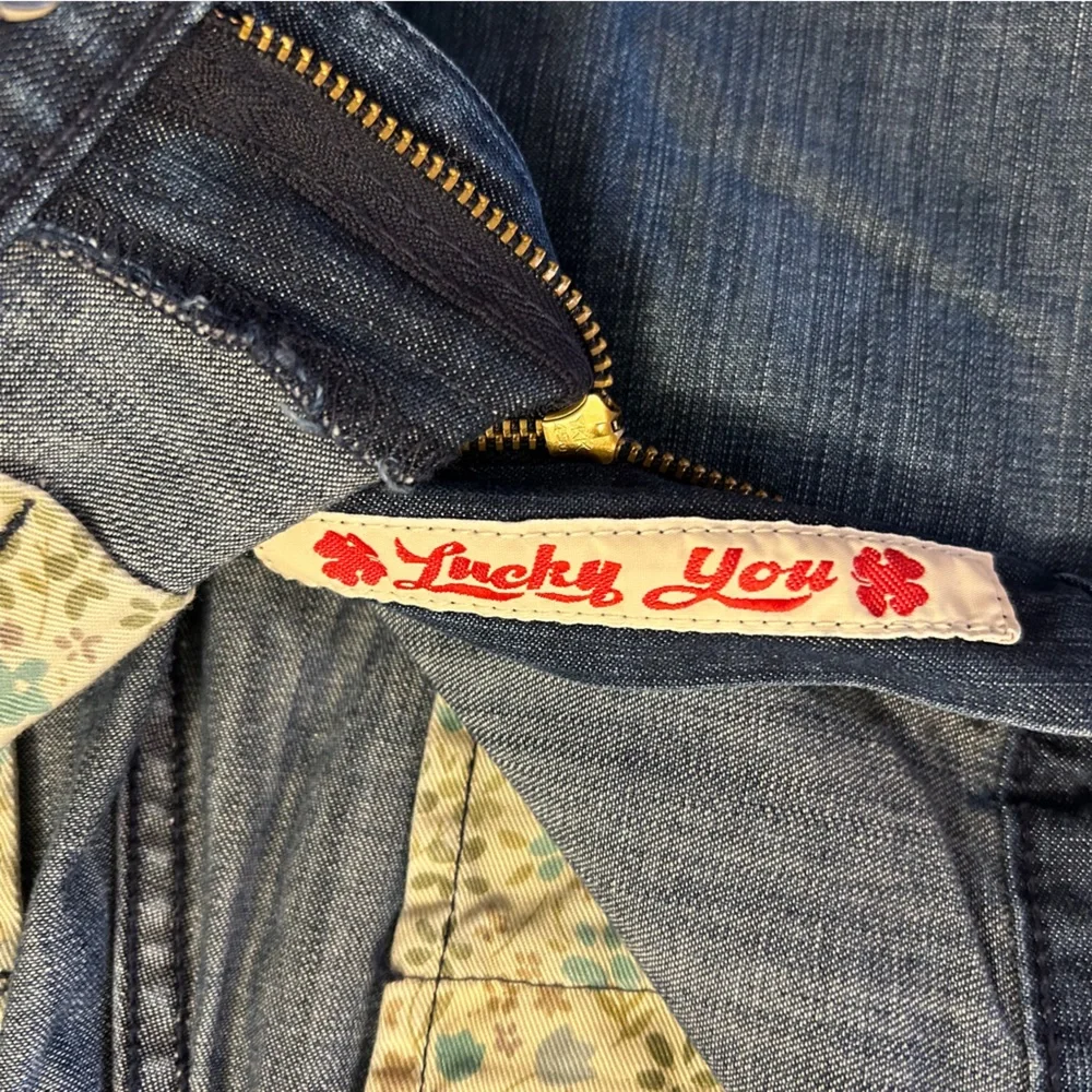 Lucky Brand Blue Denim Bermuda Shorts